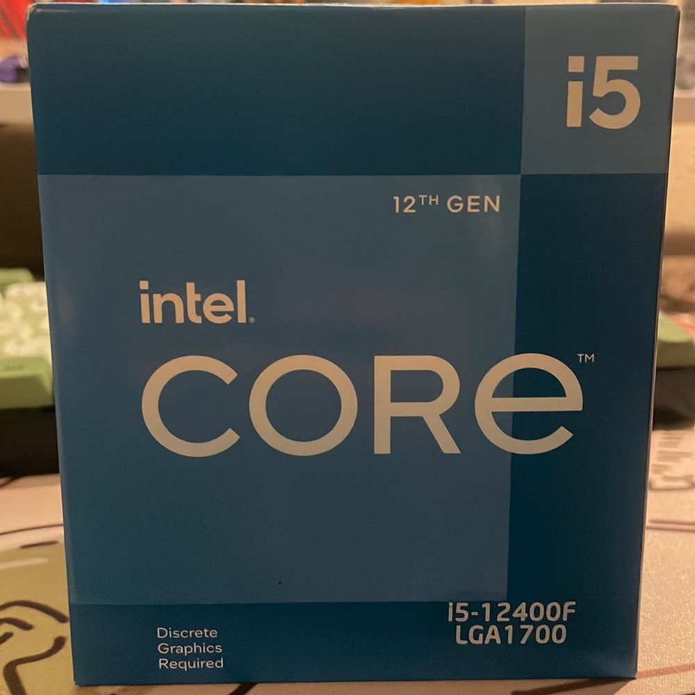 CPU 12th Gen Intel i5 -12400F LGA 1700, Cooler Included
